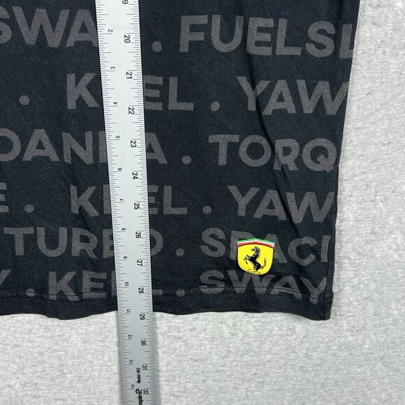 PUMA Ferrari SF Scuderia Street 1/4 Zip Urban Black Polo Shirt Men's Size Large - Picture 8 of 11